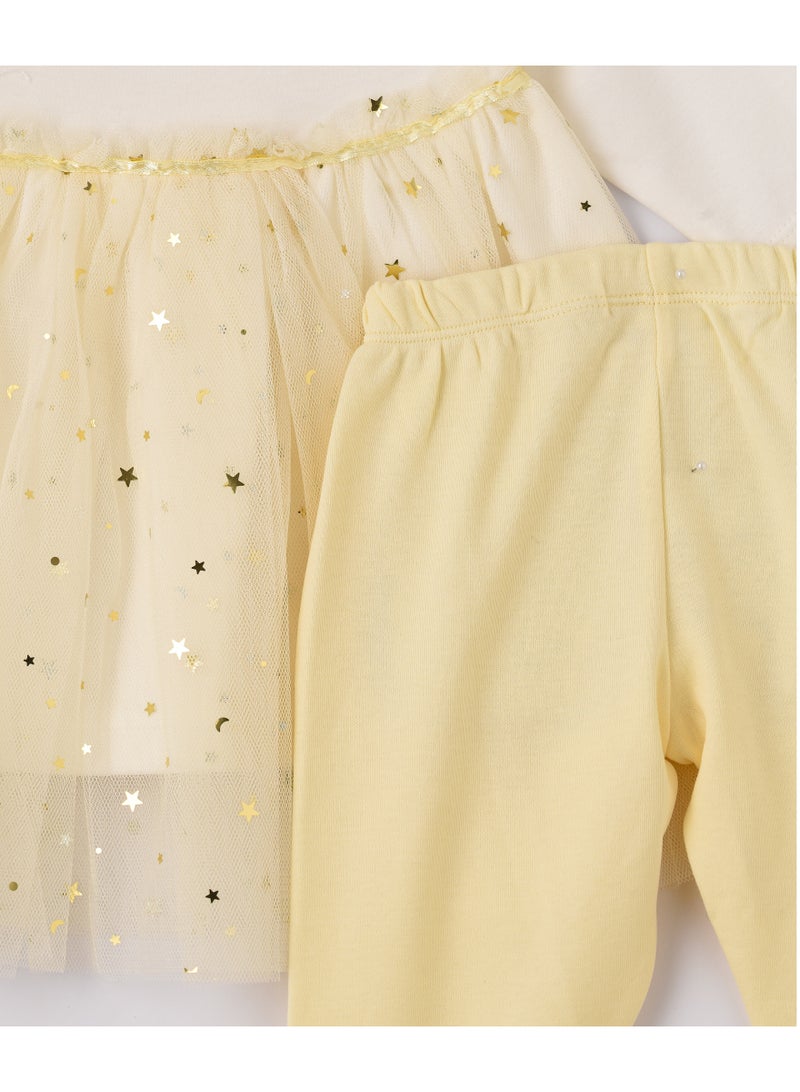 Tiny Hug BABY GIRLS DRESS WITH PANTS - Image 3